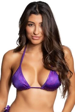 Midnight Ballerina Dancewear Purple Twinkle Tri Top