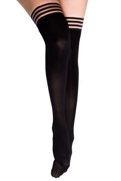 Kixies Opaque Black Luxury Stockings