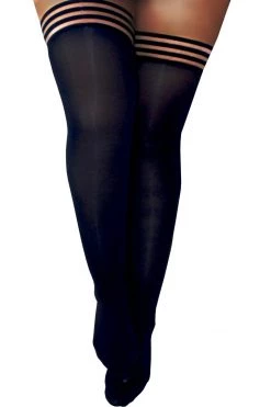Kixies Opaque Black Luxury Stockings
