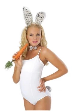 Rubies White Sequin Bunny Costume Kit