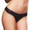 Dreamgirl Midnight Black Lace Thong