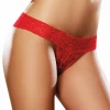Dreamgirl Cherry Red Lace Thong