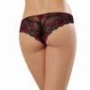 Dreamgirl Best Sellers Black & Red Lace Panty 2 Dreamgirl Best Sellers Black & Red Lace Panty