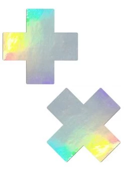 GE Apparel Holographic Double X Nipple Pasties Accessories