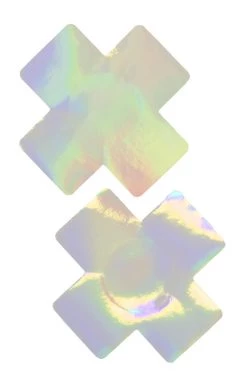 GE Apparel Holographic Double X Nipple Pasties Accessories