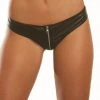 Dreamgirl Vegan Leather Zipper Panty
