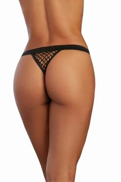 Dreamgirl Elastic Fishnet G String Panty