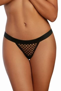 Dreamgirl Elastic Fishnet G String Panty