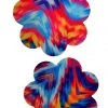 GE Apparel Accessories Kaleidoscope Multicolor Petal Nipple Pasties
