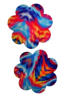 GE Apparel Accessories Kaleidoscope Multicolor Petal Nipple Pasties