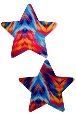 GE Apparel Accessories Kaleidoscope Multicolor Star Nipple Pasties