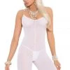 Elegant Moments White Opaque Crotchless Body Stocking 2 Elegant Moments White Opaque Crotchless Body Stocking