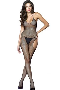 Music Legs Bodystocking Lingerie Halter Suspender Fishnet Crotchless Body Stocking 8 Music Legs Bodystocking Lingerie Halter Suspender Fishnet Crotchless Body Stocking