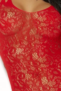 Elegant Moments Bodystocking Lingerie Red Baroque Crotchless Body Stocking 13 Elegant Moments Bodystocking Lingerie Red Baroque Crotchless Body Stocking