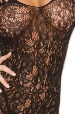 Elegant Moments Baroque Crotchless Body Stocking Bodystocking Lingerie