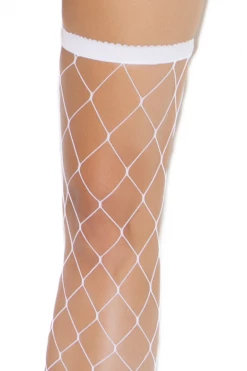 Elegant Moments Fishnet White Diamond Net Thigh Highs 8 Elegant Moments Fishnet White Diamond Net Thigh Highs