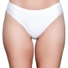 Be Wicked Lingerie White Microfiber Thong Panty
