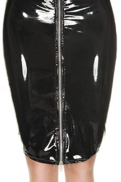 Music Legs Booty Shorts & Bottoms Latex Style Zipper Pencil Skirt