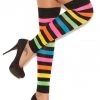 Elegant Moments Neon Rainbow Striped Leg Warmers 1 Elegant Moments Neon Rainbow Striped Leg Warmers