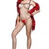 Music Legs Large Fence Net Body Stocking BDSM Lingerie