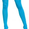 Be Wicked Turquoise Opaque Thigh Highs