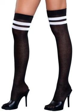 Be Wicked Going Pro Black Thigh Highs