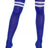 Be Wicked Hosiery Going Pro Blue Thigh Highs