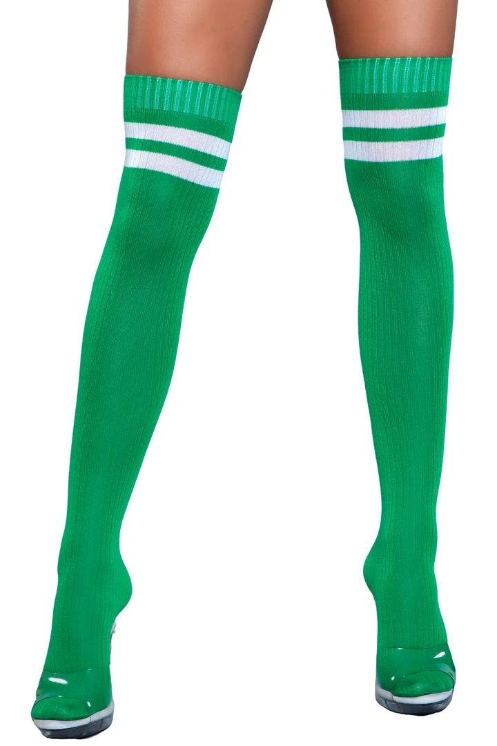 Be Wicked Hosiery Going Pro Green Thigh Highs 3 Be Wicked Hosiery Going Pro Green Thigh Highs