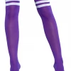 Be Wicked Going Pro Purple Thigh Highs Hosiery