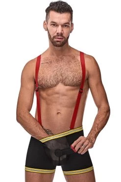 Magic Silk Firefighter Costume Hose Me Down Male Thongs