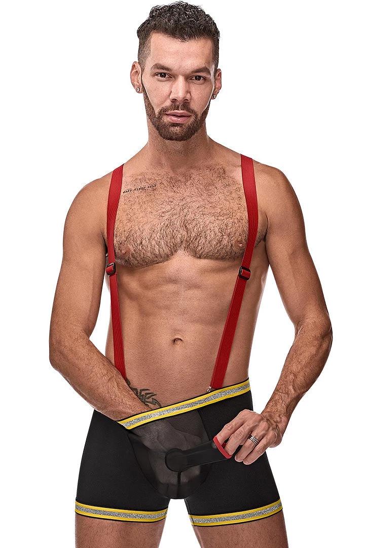 Magic Silk Firefighter Costume Hose Me Down Male Thongs 3 Magic Silk Firefighter Costume Hose Me Down Male Thongs