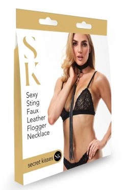 XGEN Black Secret Kisses - Sexy Flogger Necklace