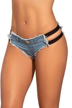 Mapale Dancewear Blue Micro Mini Shorts