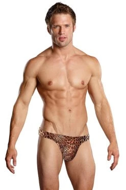 Magic Silk Brown Leopard Wonder Thong