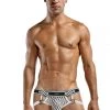 Magic Silk Male Thongs White Jock Ring
