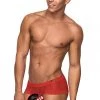 Magic Silk Red Micro Mini Hose Short