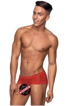 Magic Silk Red Micro Mini Hose Short