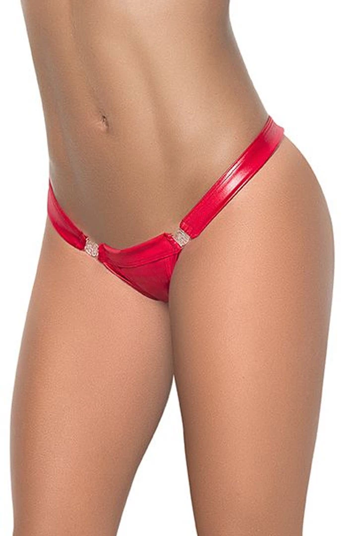 Mapale Wet Red Clip Perfect Thong 3 Mapale Wet Red Clip Perfect Thong