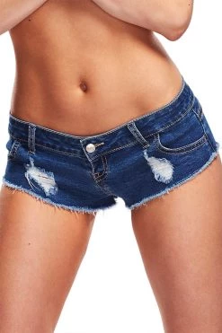 XGEN Blue Cheeks Denim Dark Wash Boyshort