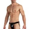 Magic Silk Male Thongs Liquid Onyx Black Jock