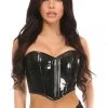 Daisy Corsets Top Drawer Black Patent Bustier Top W/Zipper* BDSM Lingerie 1 Daisy Corsets Top Drawer Black Patent Bustier Top W/Zipper* BDSM Lingerie