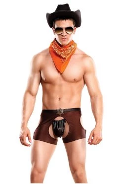 Magic Silk Male Thongs Costumes Cocky Cowboy
