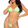 Leg Avenue Rainbow Net Tank Mini Dress