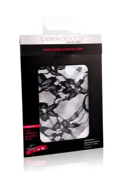 XGEN Black Lace Heart Nipple Pasties Lingerie