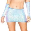 Roma Lingerie Light Blue 1pc Sequin Skirt 2 Roma Lingerie Light Blue 1pc Sequin Skirt