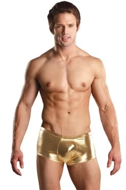 Magic Silk Heavy Metal Gold Mini Short Lingerie
