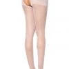 Music Legs White Crotchless Sheer Pantyhose Lingerie