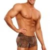 Magic Silk Lingerie Brown Leopard Pouch Short
