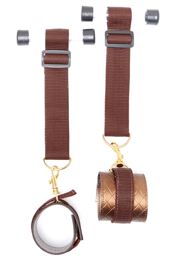 Allure BDSM X-Play Bronze Door Jamb W/ Cuffs 5 Allure BDSM X-Play Bronze Door Jamb W/ Cuffs