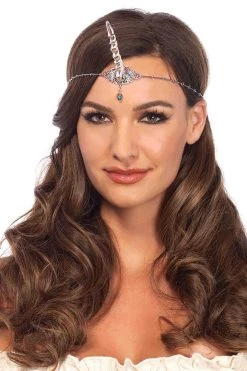 Leg Avenue Silver Unicorn Headpiece Costume Accessory Costumes
